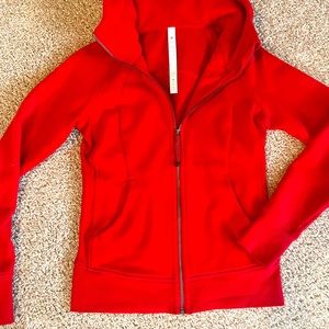 NEW! Lululemon Red Scuba Hoodie Sz 6